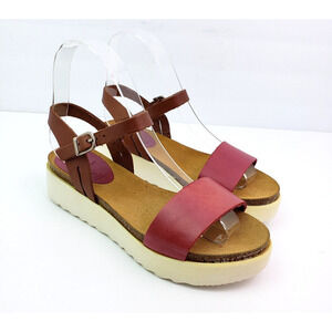 Grand Step Shoes Womens Sz EU 36 US 5-5.5 Vegetable Tanned Leather Sandals